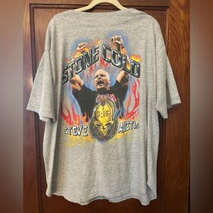90's Stone Cold Steve Austin WWF Attitude Jersey Tee Short Sleeve XXL